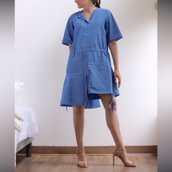 COS Asymmetrical Dress with Drawstrings Size 4 - Picture 1 of 11